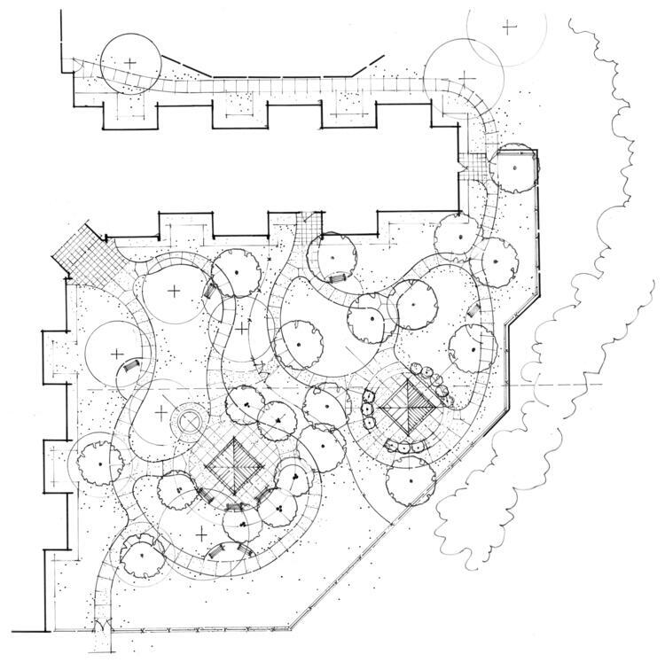 Sketch of Landscape Design of Veterans Home Garden Improvements